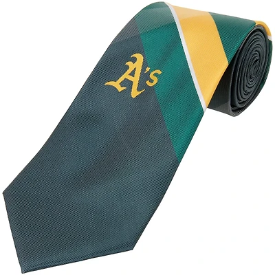 Oakland Athletics Woven Poly Grid Tie