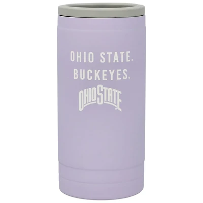 Ohio State Buckeyes 12oz Lavender Soft Touch Slim Coolie