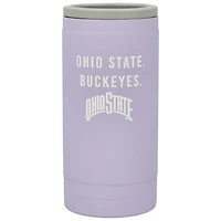Ohio State Buckeyes 12oz Lavender Soft Touch Slim Coolie