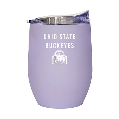 Ohio State Buckeyes 16oz Lavender Soft Touch Curved Tumbler