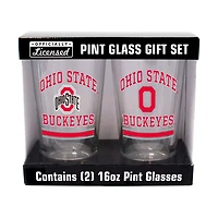 Ohio State Buckeyes 16oz Pint Glass Two Pack