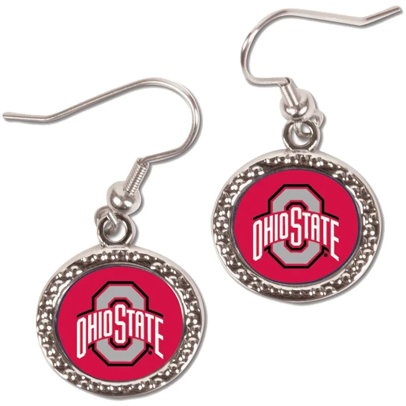 Ohio State Buckeyes WinCraft Round Dangle Earrings