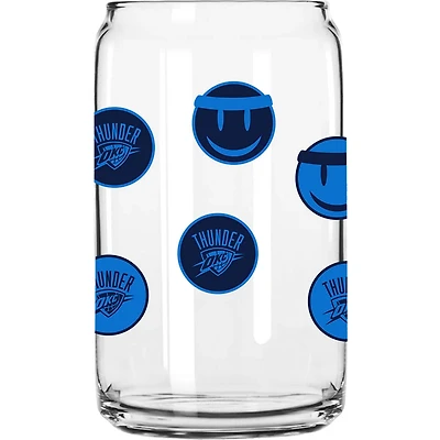 Oklahoma City Thunder 16oz Smiley Can Glass