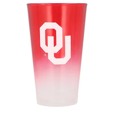 Oklahoma Sooners 16oz Ombre Pint Glass