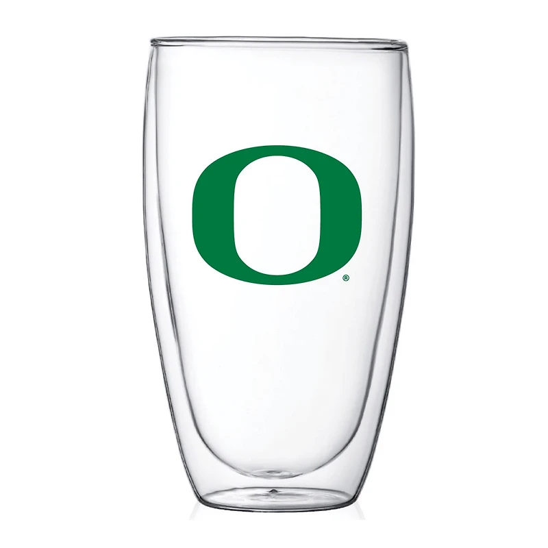 Oregon Ducks 15oz Double Wall Thermo Glass