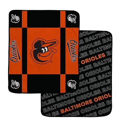 Pegasus Baltimore Orioles 60 x 70 Reverse Block Double-Sided Ultra Cozy Blanket
