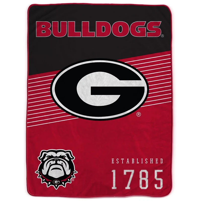 Pegasus Georgia Bulldogs 60 x 80 Helmet Stripes Blanket