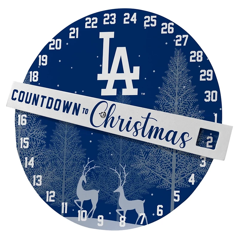 Pegasus Los Angeles Dodgers Countdown to Christmas Wall Sign