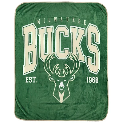 Pegasus Milwaukee Bucks Vintage Arch Ultra Soft 50" x 60" Blanket