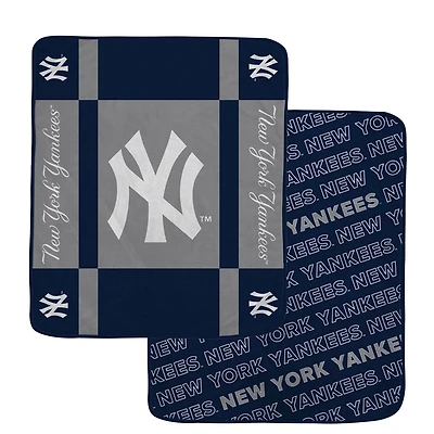 Pegasus New York Yankees 60 x 70 Reverse Block Double-Sided Ultra Cozy Blanket