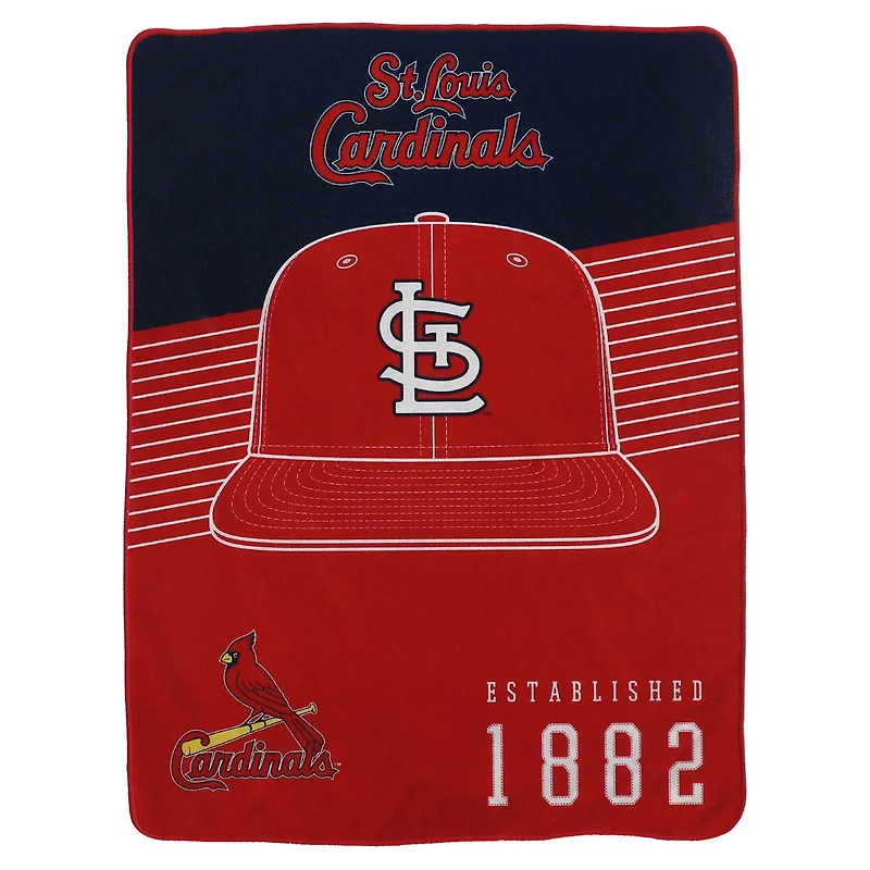 Pegasus St Louis Cardinals 60 x 80 Hat Stripes Throw Blanket