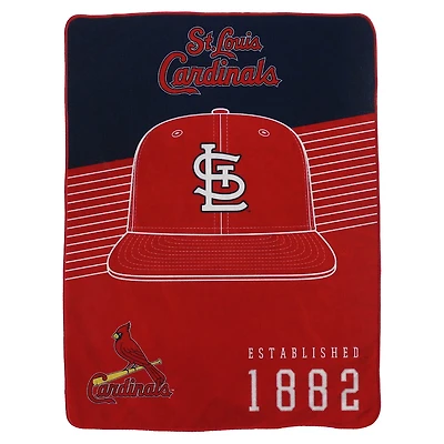 Pegasus St Louis Cardinals 60 x 80 Hat Stripes Throw Blanket