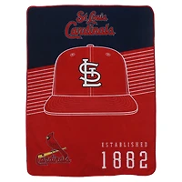 Pegasus St Louis Cardinals 60 x 80 Hat Stripes Throw Blanket
