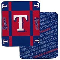 Pegasus Texas Rangers 60 x 70 Reverse Block Double-Sided Ultra Cozy Blanket