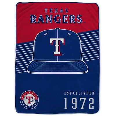 Pegasus Texas Rangers 60 x 80 Hat Stripes Throw Blanket