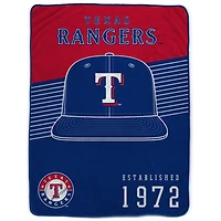 Pegasus Texas Rangers 60 x 80 Hat Stripes Throw Blanket