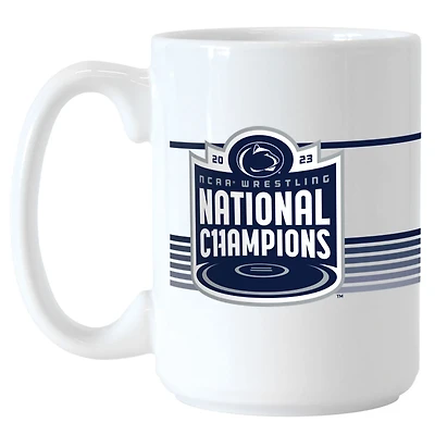 Penn State Nittany Lions 2023 NCAA Wrestling National Champions 15oz Sublimated Mug