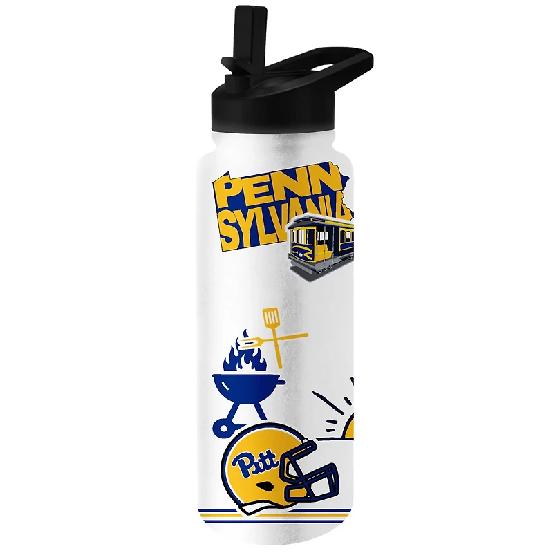 Pitt Panthers 2023 Backyard Brawl 34oz Quencher Bottle