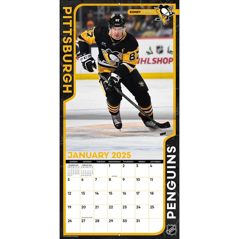 Pittsburgh Penguins 2024-2025 12 x 12 Team Wall Calendar