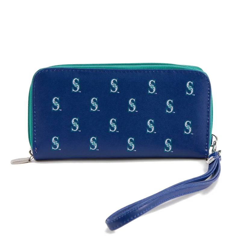 Seattle Mariners Zip-Around Wristlet Wallet