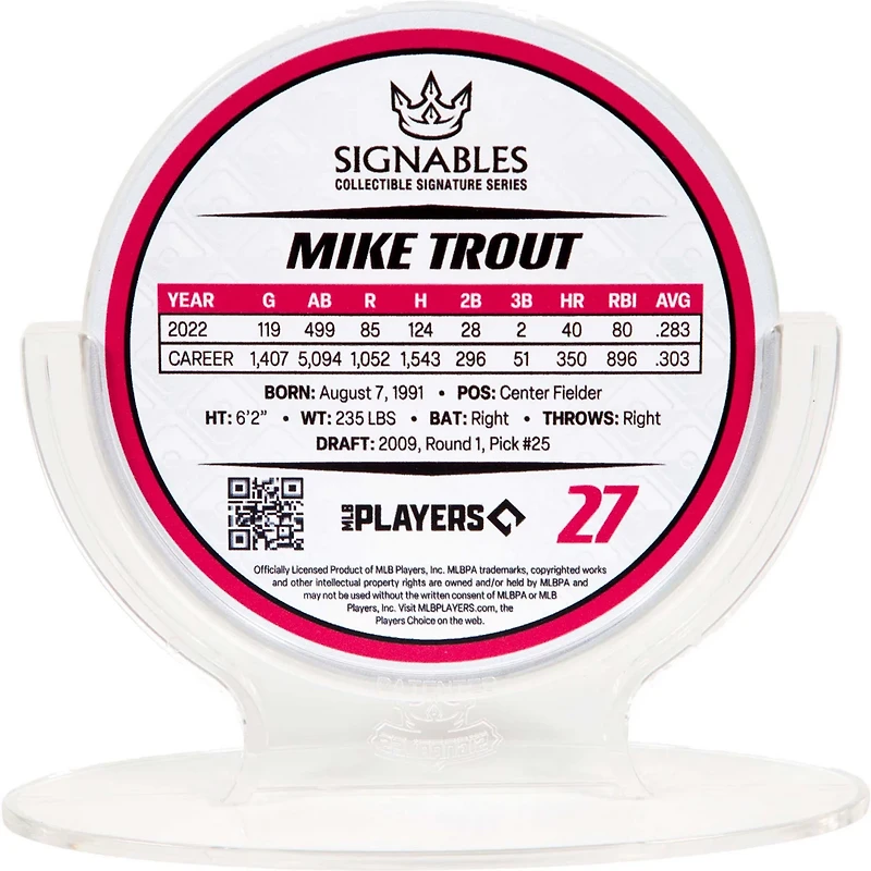 Signables Mike Trout Los Angeles Angels Signature Series Collectible