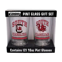 South Carolina Gamecocks 16oz Pint Glass Two Pack