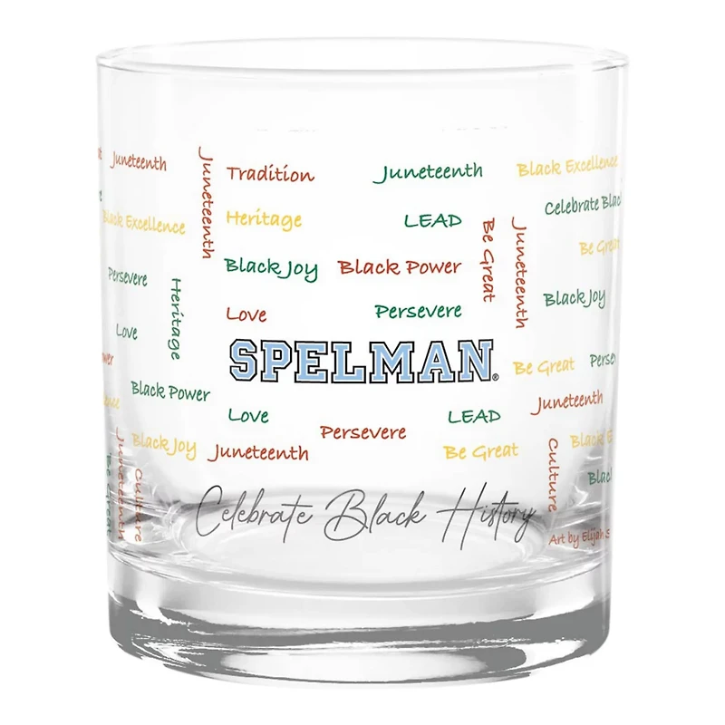 Spelman College Jaguars 14oz History Month Rocks Glass