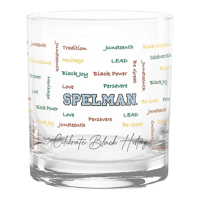 Spelman College Jaguars 14oz History Month Rocks Glass