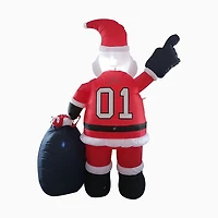 St Louis Cardinals 7' Inflatable Santa