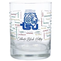 Tennessee State Tigers 14oz History Month Rocks Glass
