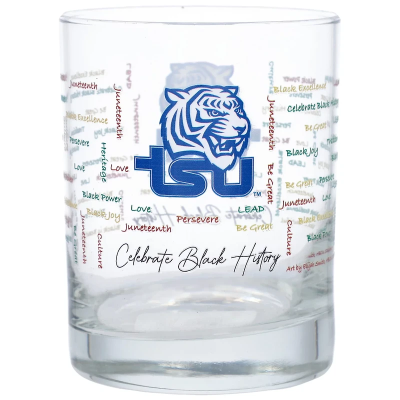 Tennessee State Tigers 14oz History Month Rocks Glass