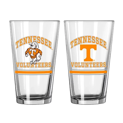 Tennessee Volunteers 16oz Pint Glass Two Pack