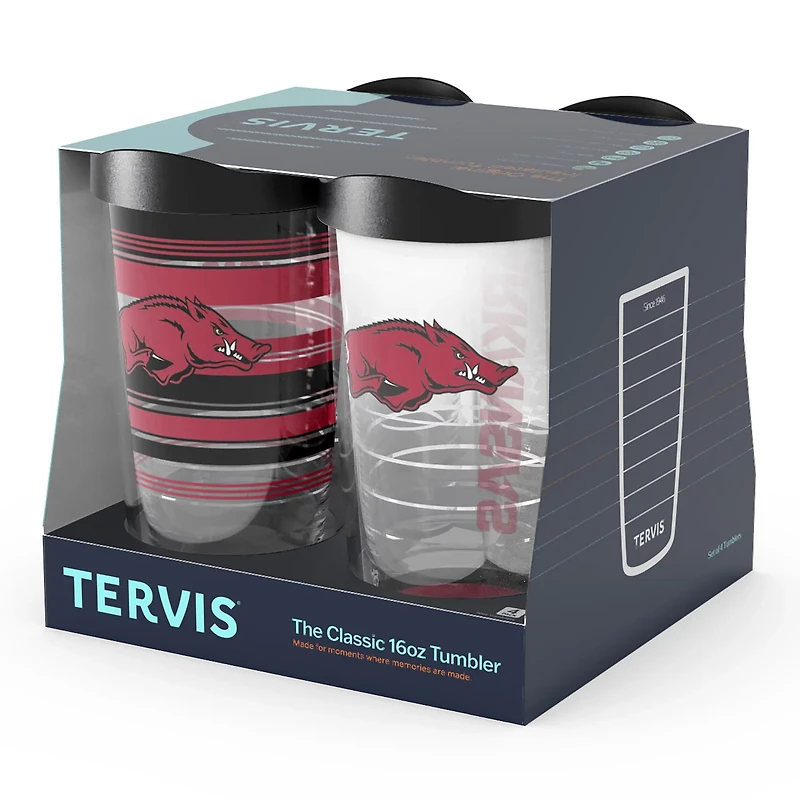Tervis Arkansas Razorbacks Four-Pack 16oz Classic Tumbler Set