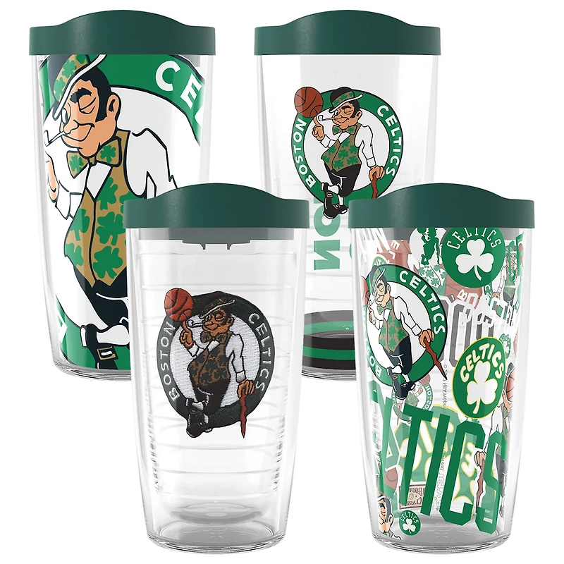 Tervis Boston Celtics Four-Pack 16oz Classic Tumbler Set