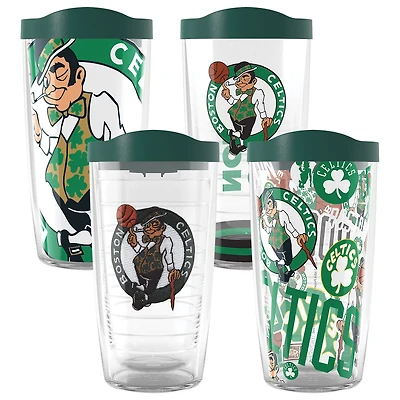 Tervis Boston Celtics Four-Pack 16oz Classic Tumbler Set