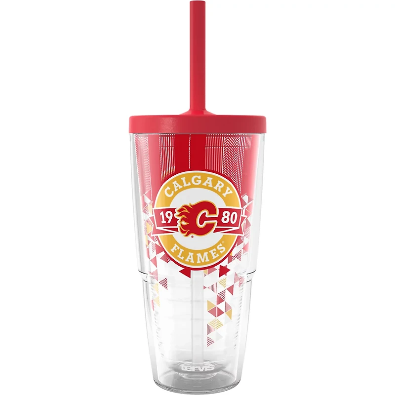 Tervis Calgary Flames 24oz Shatter Classic Tumbler with Straw Lid