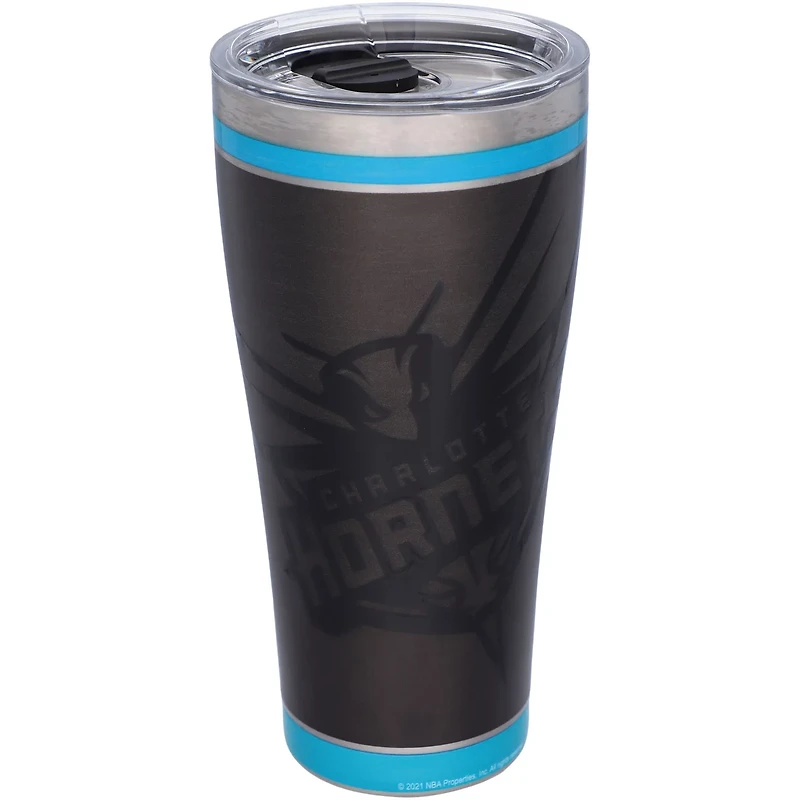 Tervis Charlotte Hornets 30oz Blackout Stainless Steel Tumbler