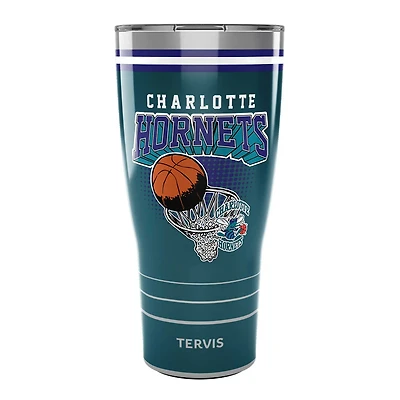Tervis Charlotte Hornets 30oz DuraPrint Vintage Stainless Steel Travel Tumbler