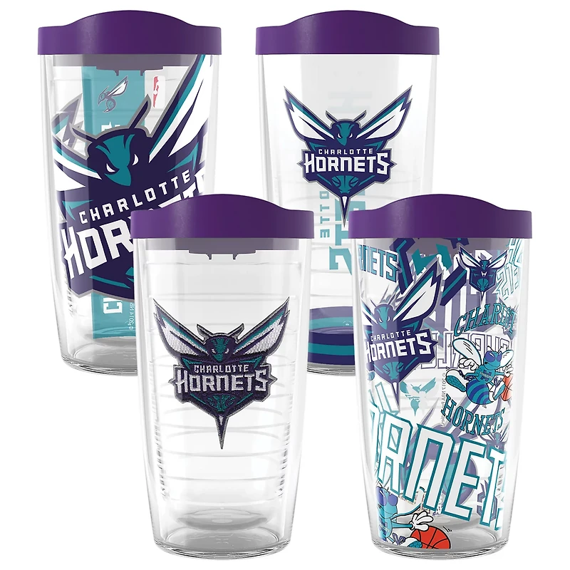 Tervis Charlotte Hornets Four-Pack 16oz Classic Tumbler Set