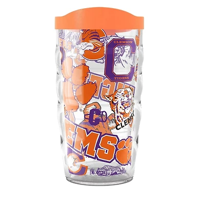 Tervis Clemson Tigers 10oz Allover Classic Wavy Tumbler