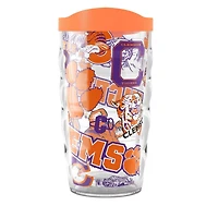 Tervis Clemson Tigers 10oz Allover Classic Wavy Tumbler