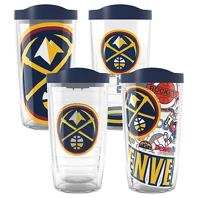 Tervis Denver Nuggets Four-Pack 16oz Classic Tumbler Set