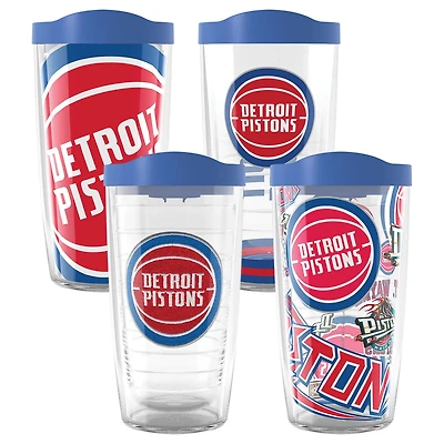 Tervis Detroit Pistons Four-Pack 16oz Classic Tumbler Set