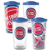 Tervis Detroit Pistons Four-Pack 16oz Classic Tumbler Set