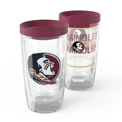 Tervis Florida State Seminoles 2-Pack 16oz Competitor Emblem Tumbler Set