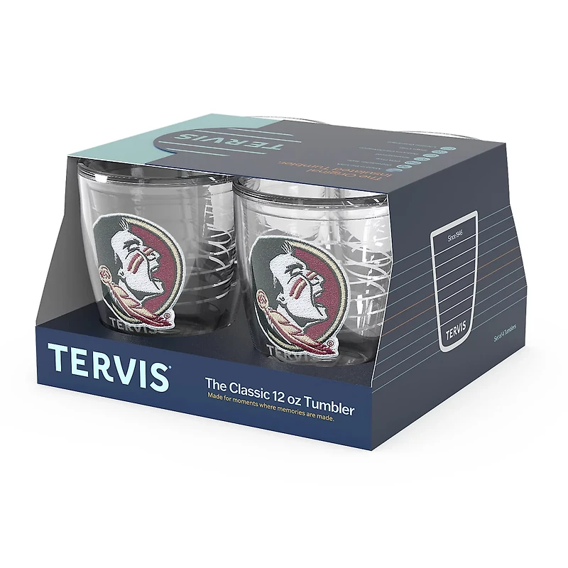 Tervis Florida State Seminoles 4-Pack 12oz Emblem Tumbler Set