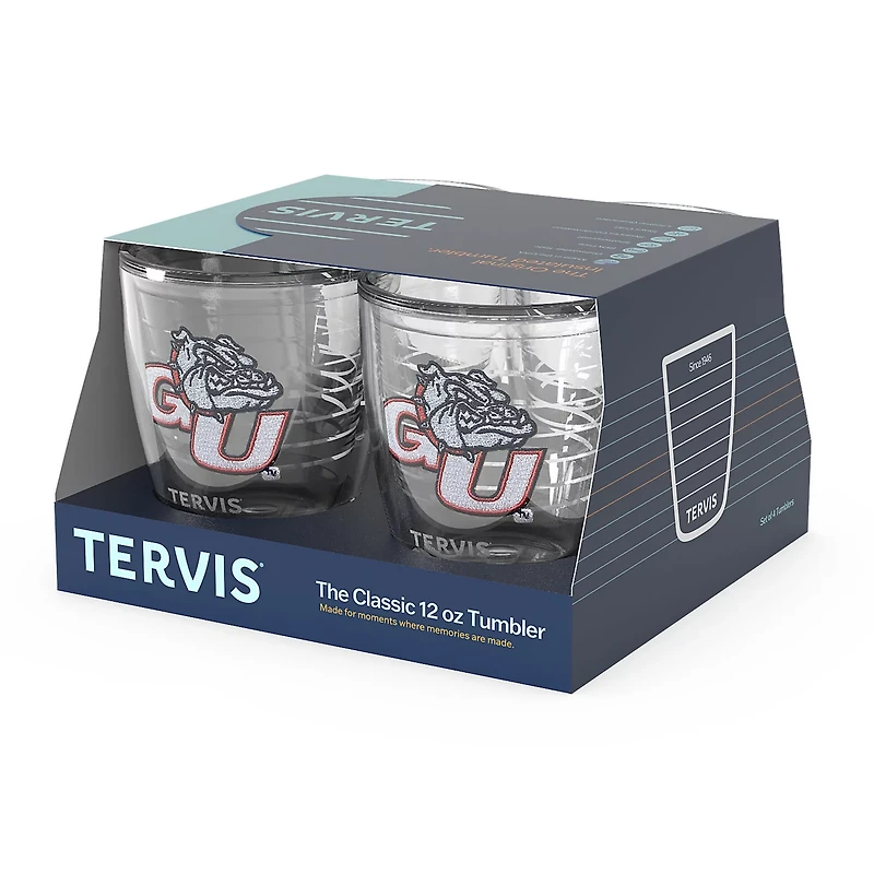 Tervis Gonzaga Bulldogs 4-Pack 12oz Emblem Tumbler Set