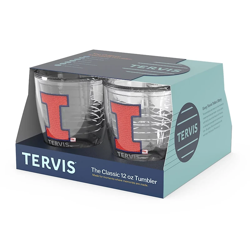 Tervis Illinois Fighting Illini 4-Pack 12oz Emblem Tumbler Set