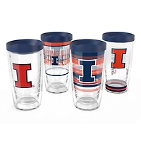Tervis Illinois Fighting Illini Four-Pack 16oz Classic Tumbler Set