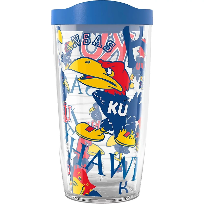 Tervis Kansas Jayhawks 16oz Allover Classic Tumbler